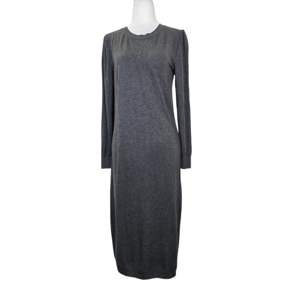 Indi and Cold Knit long sleeeves mid length dress